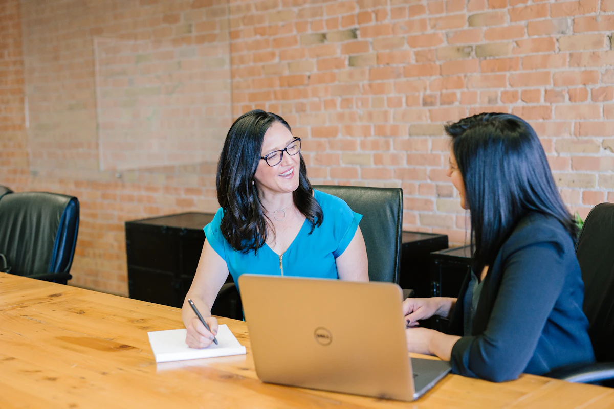 Bookkeeper reviewing a cash flow report at a desk